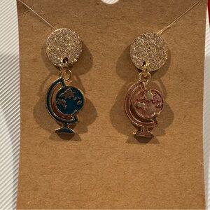 Handcrafted gold plated Study Glam drop earrings